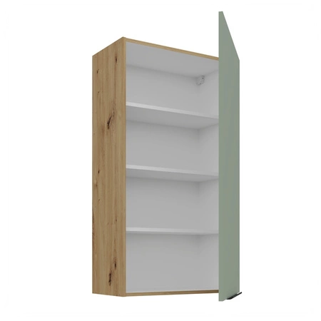 Zestaw mebli kuchennych Treviso Ar 370 cm stylowe szafki kuchenne z frontami wykonanymi w technologii anti fingerprint metalowe uchwyty