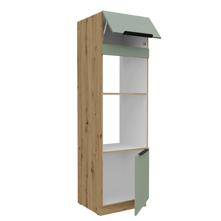 Słupek kuchenny Treviso Ar 60 DPM-210 2F szafka do zabudowy mikrofali i piekarnika fronty wykonane w technologii anti fingerprint