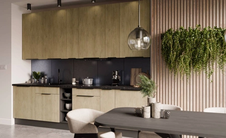 Szafka kuchenna wisząca Corsico 30 G-108 1F metalowy uchwyt krawędziowy szafka odporna na działanie wilgoci i uszkodzenia