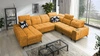 Narożnik z funkcją spania Buffalo VIII żółty lewostronny wysokiej klasy narożnik do salonu z pojemnikami wysoka jakość wykonania