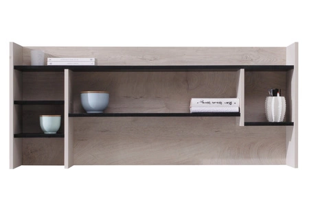 Zestaw mebli Niko czarny / dąb / beż idealna propozycja do pokoju młodzieżowego lub dziecięcego w modnym stylu