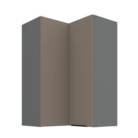 Szafka kuchenna narożna wisząca Fiuggi Ant 60x60 GN-90 2F odporna na uszkodzenia wykończenie frontów w technologii anti fingerprint