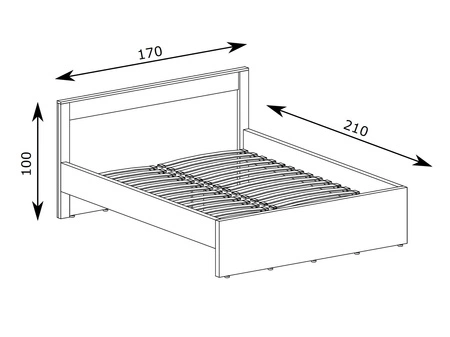 Łóżko Indiana 160x200 cm kraft biały idealne łóżko do stylowej sypialni ozdobna deska na zagłówku oświetlona LED