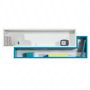 Półka wisząca Mobi 115 cm biały / turkus nowoczesny design mebla wysoka jakość półki obrzeża wykończone specjalną okleiną