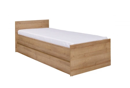 Łóżko Simple 80x200 cm dąb riviera funkcjonalny mebel do pokoju młodzieżowego