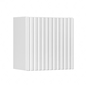 Szafka łazienkowa wisząca Nova 30 cm biała szafka do łazienki o nietuzinkowym charakterze elegancki ryflowany front