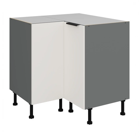 Szafka kuchenna narożna Corato Ant 90x90 DN 2F BB szafka odporna na uszkodzenia wykończenie frontów w technologii anti fingerprint