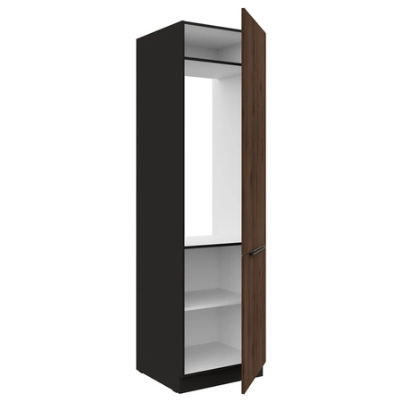 Słupek kuchenny Brianza 60 LO-210 2F szafka do zabudowy lodówki metalowe uchwyty szafka odporna na działanie wilgoci i uszkodzenia