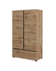 Komoda wysoka Cross 89 cm dąb wotan stylowy design komody z szufladą do sypialni prosta forma w nowoczesnym wydaniu