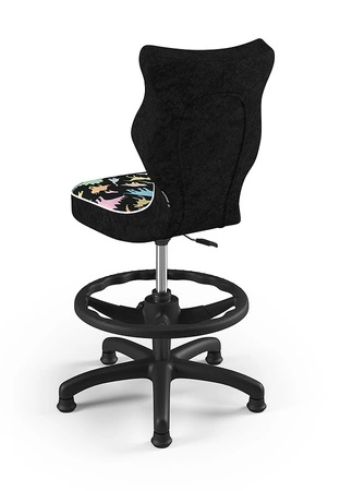 Krzesło do biurka Petit motyw dinozaury dopasowane do wzrostu 133-159 cm ergonomiczne krzesło obrotowe z podnóżkiem