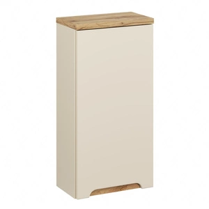 Szafka łazienkowa wisząca Bali 35 cm beżowy / dąb wotan szafka do łazienki z półką odporna na uszkodzenia i działanie wilgoci