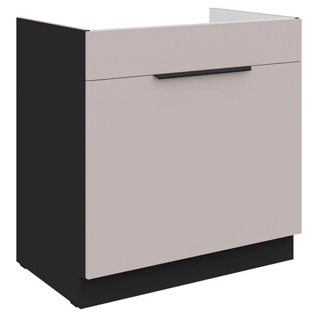 Szafka kuchenna pod zlewozmywak z szufladą Tarraco 80 ZL 1S BB uchwyty krawędziowe szafka odporna na działanie wilgoci i uszkodzenia