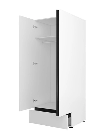 Szafa Cross 89 cm biała prosta forma w nowoczesnym wydaniu idealna szafa do sypialni lub garderoby geometryczny kształt pojemna szuflada