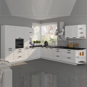 Zestaw mebli kuchennych narożny Livio 310x340 cm idealny do wnętrz w stylu klasycznym i nowoczesnym