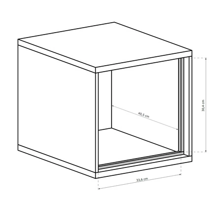 Szafka nocna Mediolan hikora elegancki design szafki wzbogacony o stylowe czarne dodatki idealna szafka nocna do sypialni