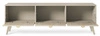 Szafka RTV Wald 158 cm beżowy / beż jodełka skandynawski design gustowny dekor jodełki na frontach eleganckie złote uchwyty