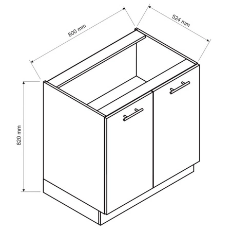 Wyspa kuchenna Adele 127 cm dąb artisan / biały funkcjonalna wyspa kuchenna wyposażona w szafki z koszem cargo metalowe uchwyty