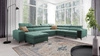 Narożnik z funkcją spania Bolmso VIII miętowy lewostronny elegancki i wygodny narożnik z szufladą idealny do przestronnych wnętrz