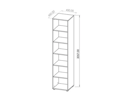 Regał Maxione 45 cm czarny funkcjonalny regał na książki idealny do aranżacji pokoju nastolatka lub biura prosta i uniwersalna bryła