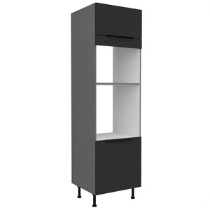 Słupek kuchenny Alatri Ant 60 DPM-215 2F szafka do zabudowy mikrofali i piekarnika fronty wykonane w technologii anti fingerprint