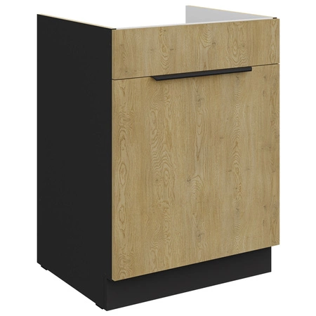 Zestaw mebli kuchennych Crotone 180 cm eleganckie szafki kuchenne o subtelnej i naturalnej kolorystyce idealny zestaw do małej kuchni