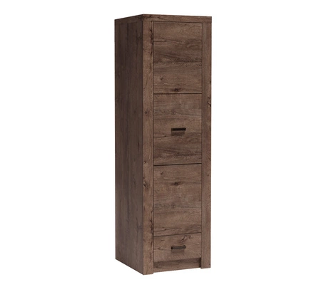 Szafa Indiana 56 cm jesion ciemny elegancka szafa z szufladą idealna do przedpokoju oraz do niewielkich pomieszczeń