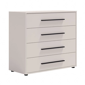 Komoda z szufladami Maxione 99 cm beżowa minimalistyczny design klasyczna forma idealna komoda do salonu lub pokoju dziennego