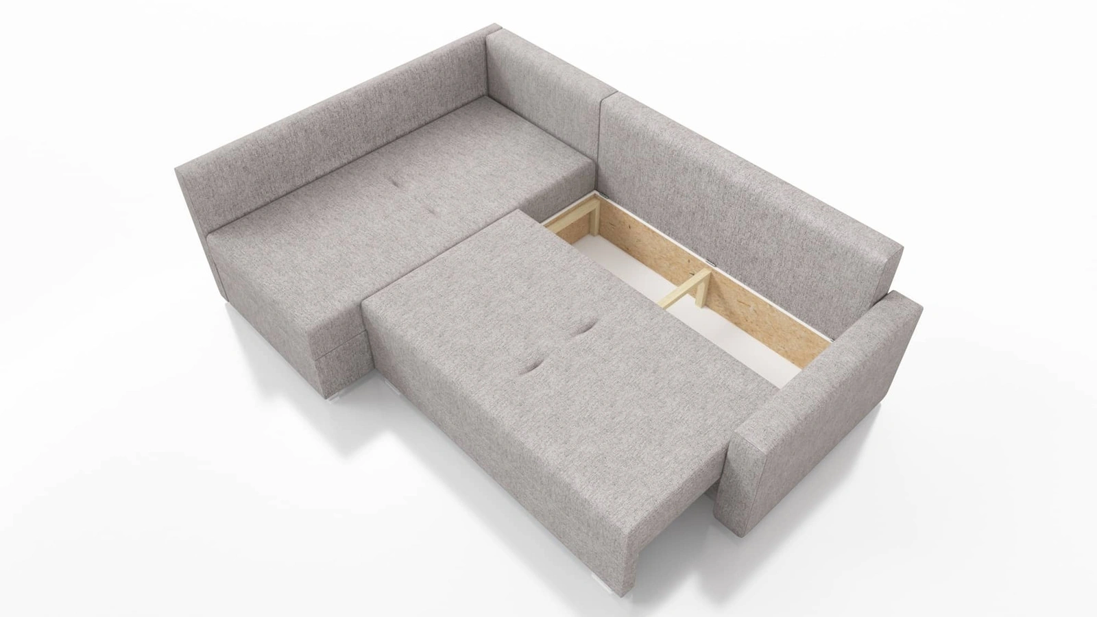 Narożnik z pojemnikiem na pościel Nofi