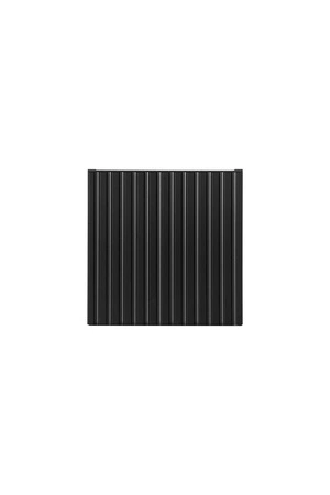 Zestaw mebli łazienkowych Nova dąb coast evoke / czarny stylowe szafki łazienkowe modne zestawienie gładkich i ryflowanych frontów