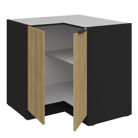 Szafka kuchenna narożna Crotone 90x90 DN 2F BB metalowy uchwyt krawędziowy szafka odporna na działanie wilgoci i uszkodzenia