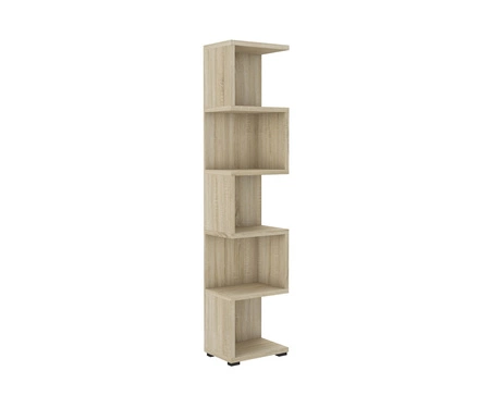 Regał Even 42 cm dąb sonoma jasny idealny regał do biura gabinetu lub pokoju nastolatka