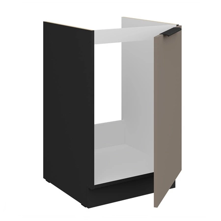 Zestaw mebli kuchennych Fiuggi Bl 390 cm stylowe szafki kuchenne z frontami wykonanymi w technologii anti fingerprint metalowe uchwyty