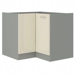 Szafka kuchenna narożna Karmen 90x90 DN 2F BB szafka odporna na parę wodną wysoką temperaturę i rozlaną ciecz