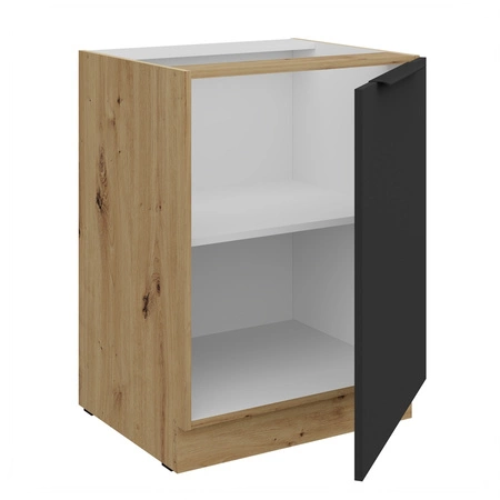 Zestaw mebli kuchennych Alatri Ar 255 cm stylowe szafki kuchenne z frontami wykonanymi w technologii anti fingerprint metalowe uchwyty