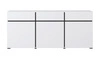 Komoda z szufladami Cross 180 cm biała stylowy design komody do salonu prosta forma w nowoczesnym wydaniu