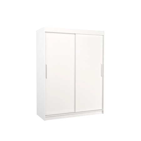 Szafa przesuwna Donna 150 cm biała funkcjonalna szafa o uniwersalnym designie doskonała propozycja do sypialni lub przedpokoju