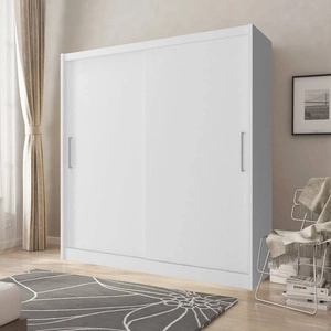 Szafa przesuwna Goya 200 cm biała nowoczesna szafa idealna do garderoby sypialni lub przedpokoju