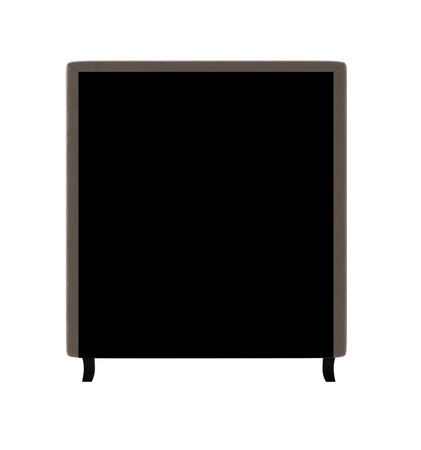 Łóżko kontynentalne Melba 100x200 jasny brąz w nowoczesnym skandynawskim stylu z tapicerowanym zagłówkiem łóżko z pojemnikiem