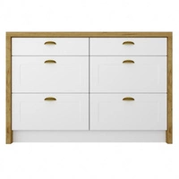 dąb artisan / biały