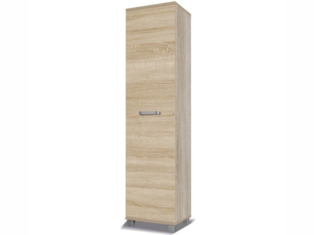 Regał z drzwiami Maximus 50 cm dąb sonoma jasny nowoczesny design mebla wysoka jakość wykonania obrzeża regału wykończone specjalną okleiną