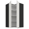Szafka kuchenna narożna wisząca Corato Bl 60x60 GN-108 2F odporna na uszkodzenia wykończenie frontów w technologii anti fingerprint