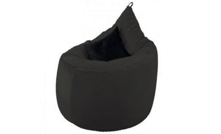 Pufa Rest żółta nowoczesny design pufy wykonanie z miękkiej tkaniny minky wszyty zamek ułatwiający czyszczenie