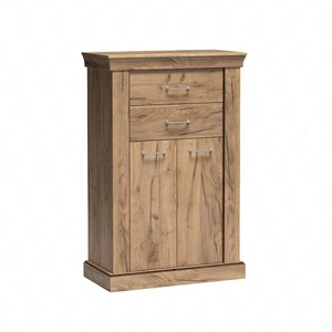 Komoda z szufladami Antica 82 cm dąb craft złoty elegancki styl idealna komoda do salonu sypialni lub biura prosta forma