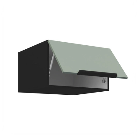 Zestaw mebli kuchennych Treviso Bl 390 cm stylowe szafki kuchenne z frontami wykonanymi w technologii anti fingerprint metalowe uchwyty