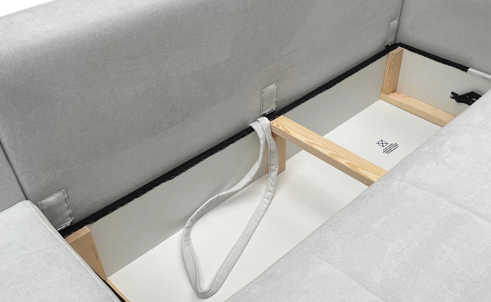 Narożnik z pojemnikiem na pościel Narożnik z funkcją spania