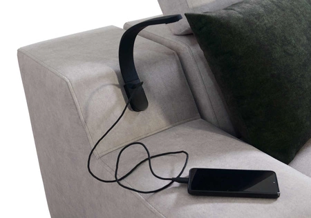 Narożnik z funkcją spania Alcamo III burgundowy / biały lewostronny funkcjonalny narożnik z szufladą w boczku dwa pojemniki na pościel