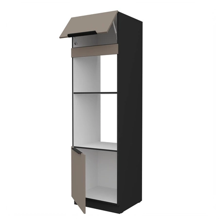 Słupek kuchenny Fiuggi Bl 60 DPM-210 2F szafka do zabudowy mikrofali i piekarnika fronty wykonane w technologii anti fingerprint