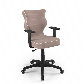 Krzesło do biurka Duo lawendowy róż dopasowane do wzrostu 159-188 cm ergonomiczne krzesło obrotowe z regulowanymi podłokietnikami
