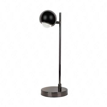 Lampka nocna Globe czarna 5W 3000K elegancki design metalowy korpus regulowane ramię idealna propozycja oświetlenia do biura