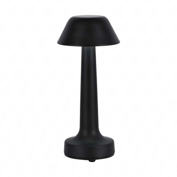 Lampka nocna Orbe czarna 1W 3000K-6000K stylowy design solidne wykonanie lampka LED metalowa konstrukcja funkcja zmiany barwy światła